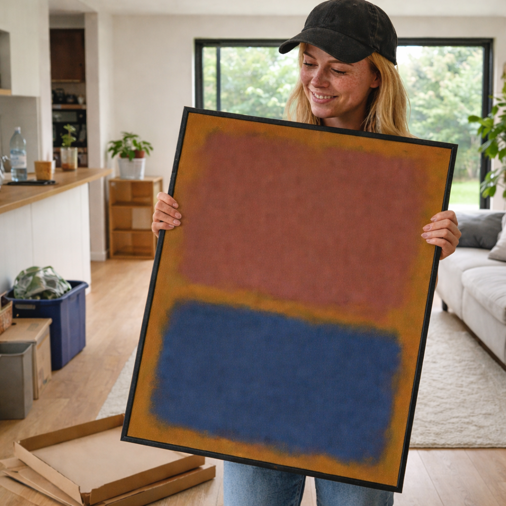 How Sarah Transformed Her Living Room with One Canvas (And You Can Too)